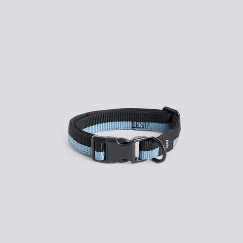 HAY Dogs Collar Flat, S/M - Blue, Black