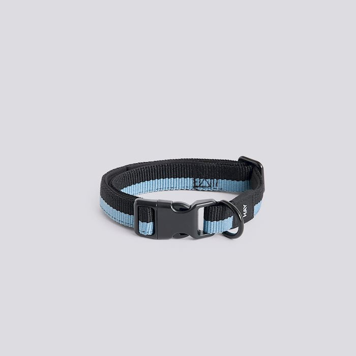 HAY Dogs Collar Flat, S/M - Blue, Black