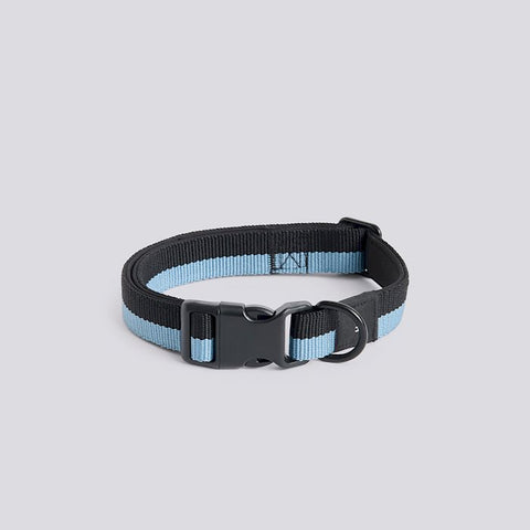 HAY Dogs Collar Flat, M/L - Blue, Black