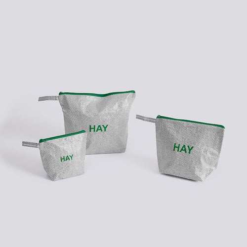 Candy Mono Wash Bag, Wash Set of 3, Grey
