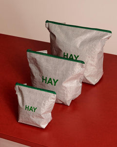 Candy Mono Wash Bag, Wash Set of 3, Grey