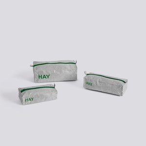 Candy Mono Wash Bag, Box Set of 3, Grey