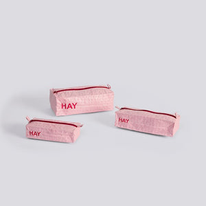 Candy Mono Wash Bag, Box Set of 3, Pink