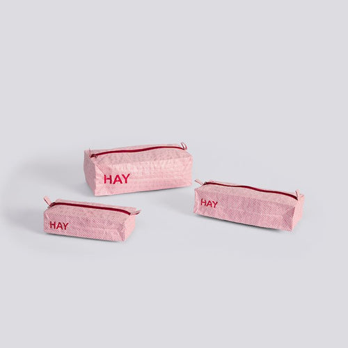 Candy Mono Wash Bag, Box Set of 3, Pink