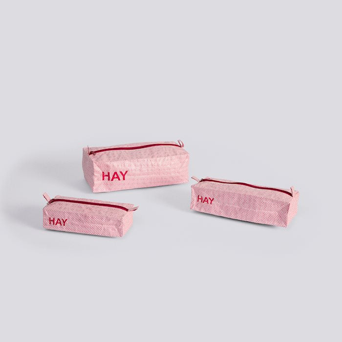 Candy Mono Wash Bag, Box Set of 3, Pink