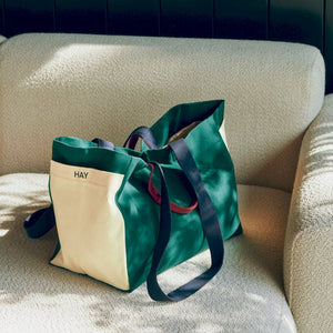 Weekend Bag (Organic)-Small-Electric blue multi