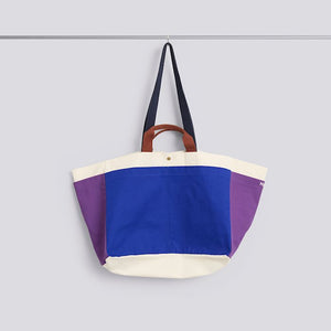 Weekend Bag (Organic)-Medium-Electric blue multi