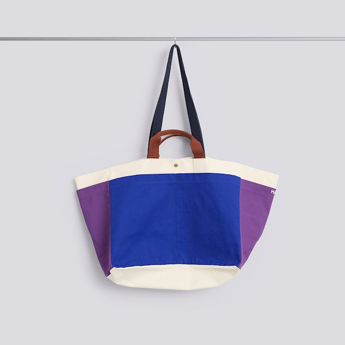 Weekend Bag (Organic)-Medium-Electric blue multi