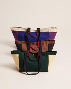 Weekend Bag (Organic) - M - Cream Multi