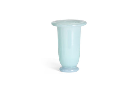 Empire Vase - Medium, Ice Blue with Blue Base
