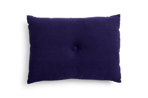 Dot Cushion Linen - Dark Blue
