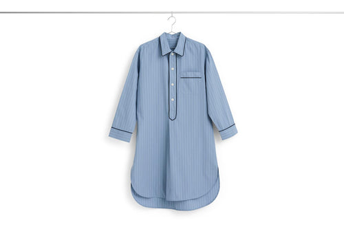 Fineline Long Nightshirt - S/M, Blue