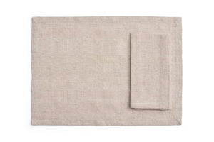 Tavolo Napkin/Placemat- Set of 4, Soft Beige