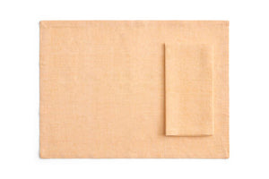 Tavolo Napkin/Placemat- Set of 4, Soft Orange