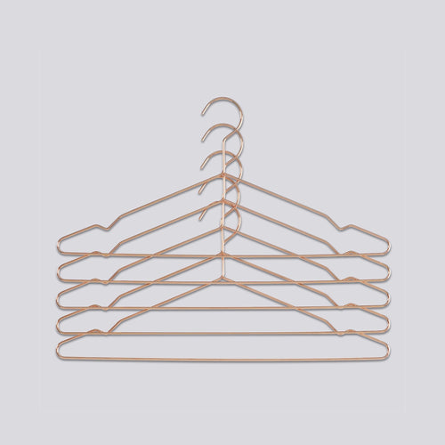 Hang - coat hanger (set of 5), Copper