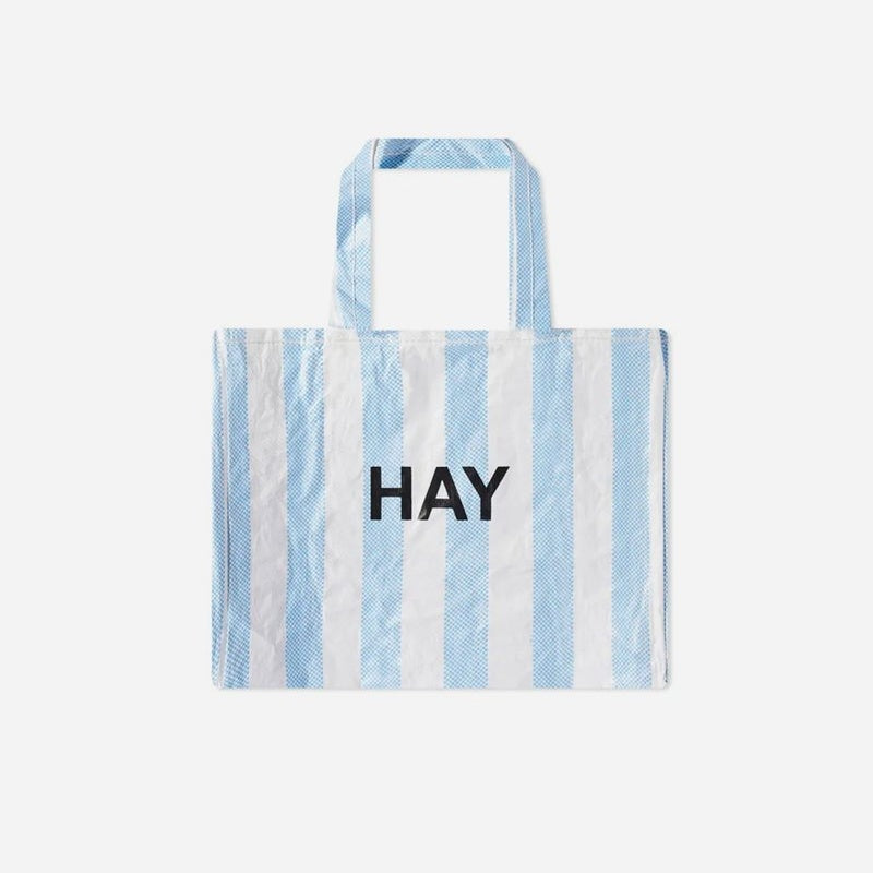 Candy Stripe Bag Medium - Blue and White